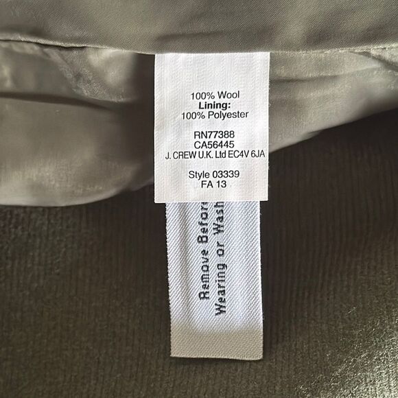 J. Crew Green Wool Mini Pencil Skirt sz 6 - Picture 6 of 8